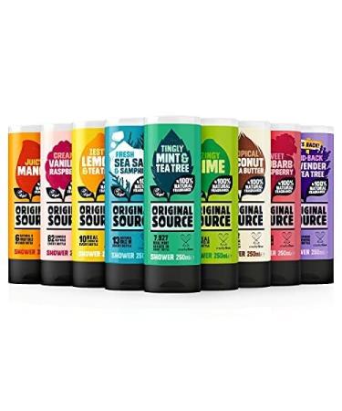 Original Source Vanilla & Raspberry Shower Gel - 100% Natural Fragrance Vegan & Cruelty-Free - Bulk Buy Pack of 6 x 250ml - Buy Online on GoSupps.com