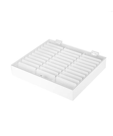Jiklophg Nail Manicure Storage Box 33 Squares Adjustable Container Portable Acrylic Organizer Nail Tools