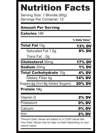 Eat Me Guilt Free Vanilla Blondie Protein Brownie - 12 Count, Low Carb, Low Sugar, Keto-Friendly - Buy Online on GoSupps.com