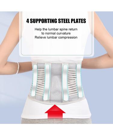 Effective Lumbar Back Belt for Pain Relief | Sciatica Herniated Disc & Scoliosis Support | Breathable Mesh Design & Adjustable Straps (X-Large - Buy Online on GoSupps.com