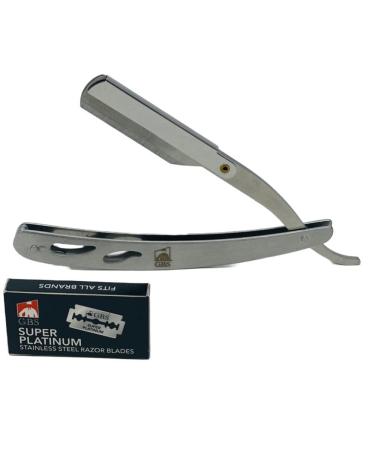 Shop G.B.S Beard Styling Kit - Scissors Boar Bristle Brush Citrus Beard Oil & Folding Razor for Perfect Grooming - Buy Online on GoSupps.com