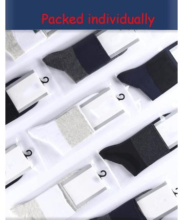 BIHIKI Men's Diabetic Socks - 12 Pairs, Loose & Non-Binding - Buy Online on GoSupps.com