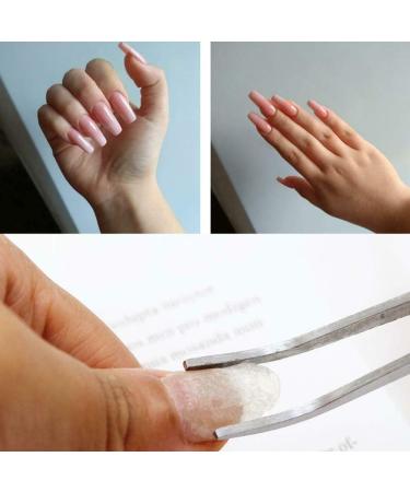 Nail File Non Woven Silk Fiberglass Extension Gel with Tweezers and Shaped Clip for Nail Art Women and Men - Buy Online on GoSupps.com