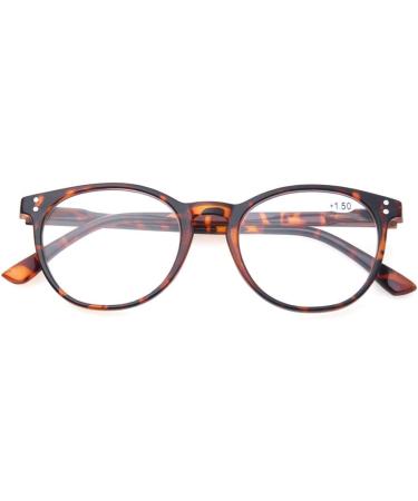 Buy Kerecsen 4-Pack Retro Round Reading Glasses for Men & Women - Lightweight +2.0 Magnification Feather Hinges Multiple Colors - Buy Online on GoSupps.com