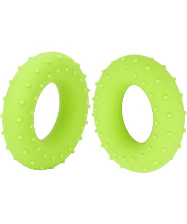 Verdant Touch Grip Thickening Ring - 2 Pack Silicone O-Shape for Forearm Training - 13.6 kg Muscle Coach - Green - Enhance Grip Strength - Buy Online on GoSupps.com