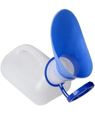 Unisex Portable Urinal for Male/Female 1000 ml Urine Bottle Urinal Toilet for Hospital Home Travel Camping for Elderly Man Child Man and Woman with a Cover and Stopper - Buy Online on GoSupps.com