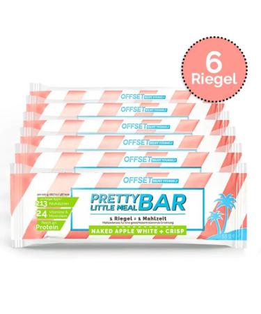 Pretty Little Meal Bar Naked Apple White & Crisp - Delicious Protein Bar by Offset Nutrition | 213 Calories per Serving | 6 Pack - Buy Online on GoSupps.com