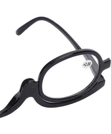 Buy Black Makeup Glasses with Flip Down Lens | Stylish & Functional Eyewear for Men & Women (+2) - Buy Online on GoSupps.com