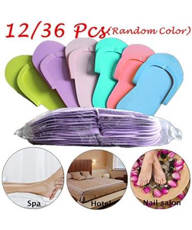 Ciieeo 36 Couples Disposable Beach Sandals | Pedicure Flip Flops for Spa | Foam Slippers for Men & Women - Buy Online on GoSupps.com