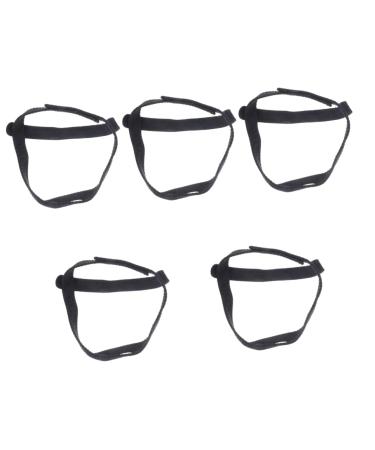 Healifty 5pcs Anti Snoring Belt Womens Headband Headbands for Men Male Headbands Strap Snoring Anti Snoring Chin Strap Snoring Strap Snoring Chin Straps Comfortable Chin Strap Chain Straps Blackx5pcs 67X5CMx5pcs