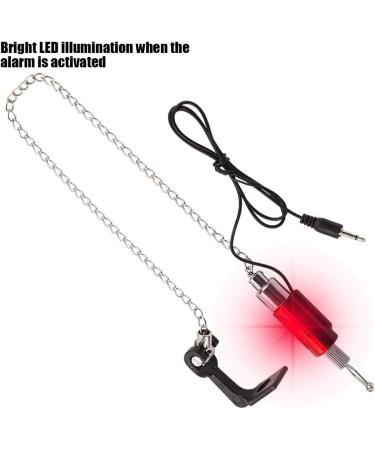 Dilwe Fish Bite Alarm - Electronic LED Light Fishing Swinger for Outdoor Adventures | Red Chain Hanger - Buy Online on GoSupps.com