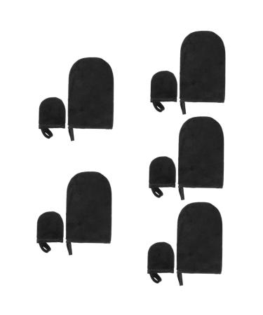 Ipetboom 5 Sets Tanning Gloves Nail Manicure Hand Covers Sun Protection Gloves Versatilen Gel Protective Gloves Uv Hand Gloves Facial Lotion Black Agent or