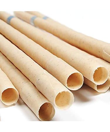 Natural ear candles ears ear wax removal natural beeswax fragrance plant material hollow cones with relaxing and clean protective panes for ear blockers 10 pieces