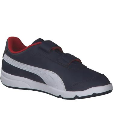 PUMA Kids Stepfleex 2 Sl Ve V Ps Trainers 11.5 UK Child - Peacoat/White/Flame Scarlet - Buy Online on GoSupps.com