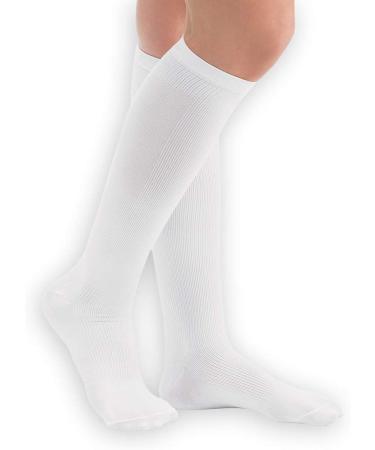 Shop Women's Compression Trouser Socks - Firm 20-30 mmHg White Small - Made in USA | Collections Etc - Buy Online on GoSupps.com