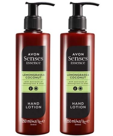 New Larger Size - Avon Senses Essence Lemongrass & Coconut Hand Lotion - Sold By Ultimate Things