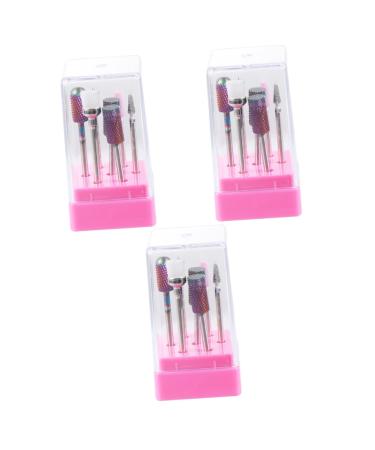 FRCOLOR 3 Sets carbide drill bits nail Drill Replacement Bits nail Diamond Drill Bits nail polisher drill bits drill bits for metal electrical tools nail drill tool file hard to rotate
