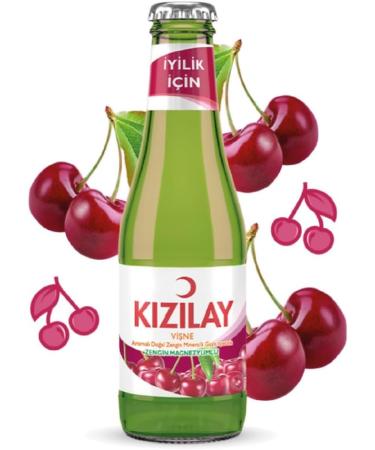 KIZILAY 48 Bottles Natural Mineral Water Mixed Fruit Flavor (Cherry Apple Watermelon Lemon) Rich Mineral Water with Bicarbonate and Sodium 200ml - Buy Online on GoSupps.com