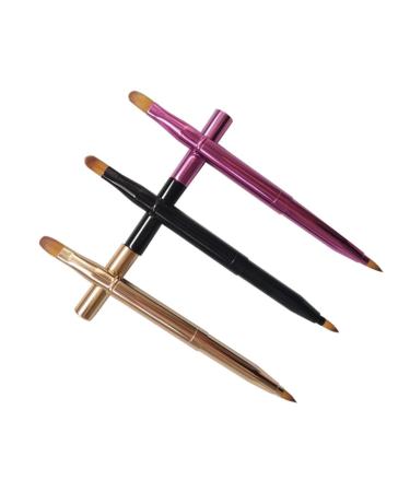 Angoily 9 Pcs Retractable Lip & Concealer Brush Set - Professional Makeup Tools for Home & Salon Use Perfect Travel Applicators - Buy Online on GoSupps.com