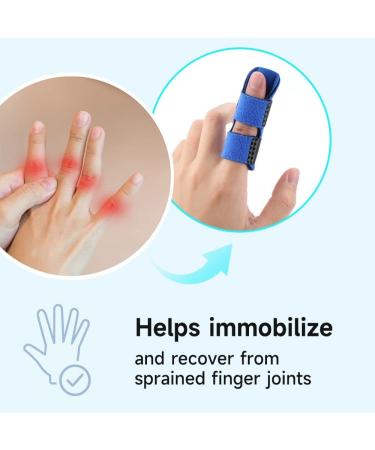 Buy Finger Support Brace - Fixed Strap Finger Splint for Middle Ring & Pinkie Fingers | Protective Sleeve & Comfortable Thumb Support International Shipping Available - Buy Online on GoSupps.com