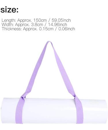 Weiyiroty Yoga Mat Sling - Portable Adjustable Yoga Mat Belt for Fitness Studios - Violet - Buy Online on GoSupps.com