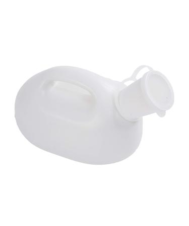 Men Urinal Urinals for Men - 2000mL Thick Plastic Mens Bedpan with Lid - Male Portable Pee Bottles - Travel Urine Collection Containers Convenient and Practical Urinal