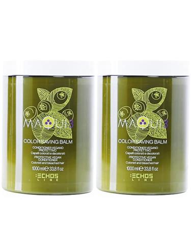 ECHOSLINE MAQUI conditioner for colored hair Maqui 3 vegan lotion 100 with Ecocert certification 2 x 1000 ml