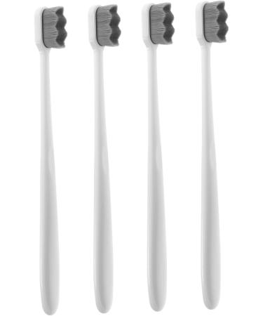 Healvian 8 pcs Soft Toothbrush Set | Extra Soft Nylon 3-Sided Travel Toothbrush for Sensitive Teeth | Gentle Reusable White Toothbrushes - Buy Online on GoSupps.com