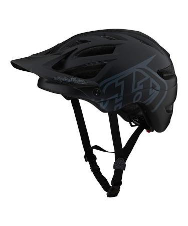 Troy Lee Designs A1 Half Face Mountain Bike Helmet -Ventilated Lightweight EPS Enduro BMX Gravel MTB Bicycle Cycling Accessories - Adult Men & Women Black Medium/Large