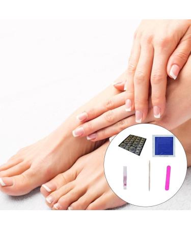 Dajidafu Women Adhesive Toe Nail Set Salon Removable Artificial Toenail Removal Stick Polishing File Art Tool Kit Pedicure - Buy Online on GoSupps.com