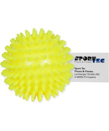 Sport-Tec Hedgehog Ball Massage - Soft Reflexology Self-Massage Ball (8 cm Neon Yellow) for Stress Relief & Relaxation - Buy Online on GoSupps.com