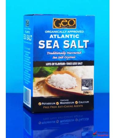 Geo Organics Atlantic Sea Salt 250g - Buy Online on GoSupps.com