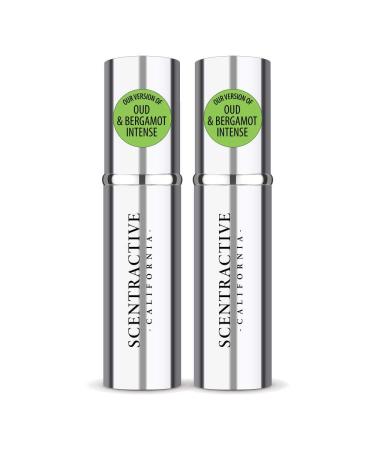 CA Perfume Impression of J. Mlon Oud & Bergamot Intense For Women & Men Replica Version Fragrance Dupes Concentrated Long Lasting Eau de Parfum Spray Refillable Atomizer Bottle 0.17 Fl Oz/5ml-X2 J. MLON OUD & BERGAMOT INTENSE IMPRESSION 0.34 Fl Oz (Pack o