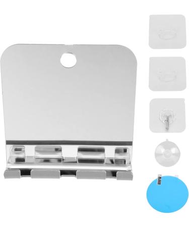 Frcolor Square Mirror Set - Bathroom Shaving Mirror with Razor Hook | Fog-Free Shower Mirror for Face & Cosmetics | Acrylic Travel & Home Use - Buy Online on GoSupps.com