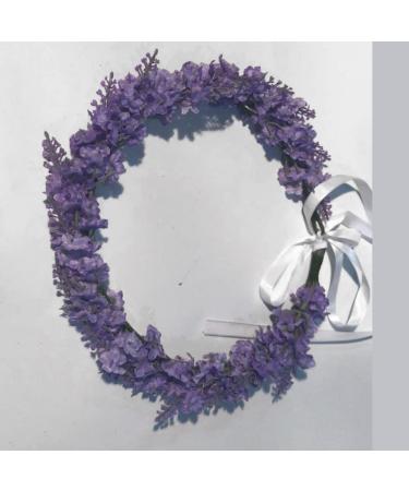 Frcolor Lavender Blossom Hair Floral Headdress - Elegant Flower Crown Headband for Brides & Festivals - Buy Online on GoSupps.com