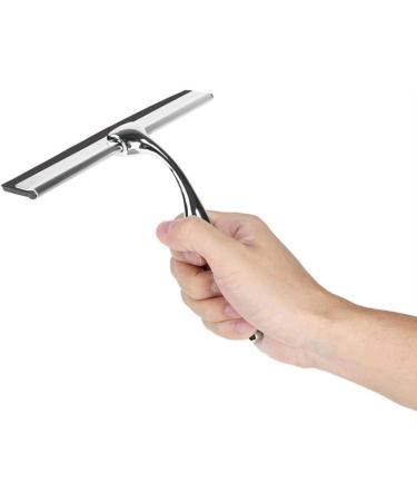 Glass Magnetic Window Cleaner Squeegee Cleaner Shower Kitchen Bathroom Mirror Rubber Wiper with Hanger Hook Rack - Buy Online on GoSupps.com