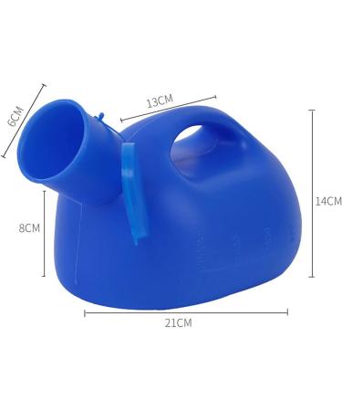 2000ML Male Urinal Reusable Portable Collector Travel Toilet (Blue) Happy - Buy Online on GoSupps.com