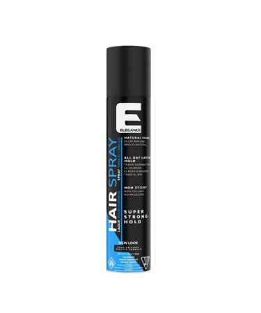 Elegance Hair Spray 13.5 Oz Super Strong Hold Hairspray that Delivers Great Volume an All Day Natural Shine and is Non Sticky Suitable for All Hair Types