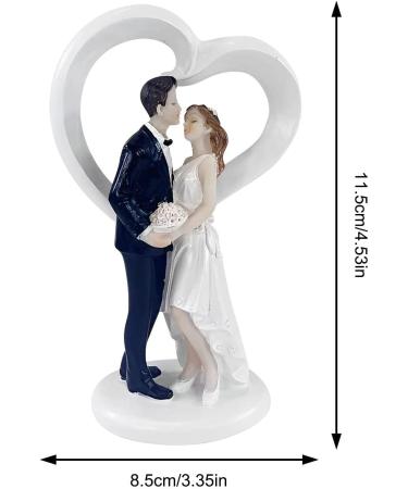 Teksome Couple Cake Toppers Resin Wedding Toppers for Cake Wedding Cake Decorations Wedding Cake Toppers Bride And Groom Figures - Buy Online on GoSupps.com
