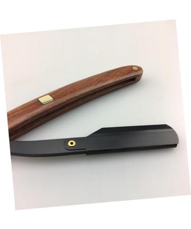 Magiclulu 2-in-1 Men's Razor Set - Premium Hairdresser Razor & Wood Handle Shaver for Precision Grooming - Buy Online on GoSupps.com