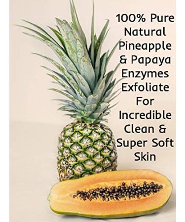 Daily Exfoliating & Brightening Face Wash | 100% Natural Enzymes | Anti-Aging pH Balanced Fragrance-Free Cleanser - Buy Online on GoSupps.com