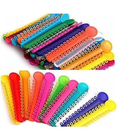 QUUPY 1040pcs Multicolor Orthodontic Ligature Ties & O-Rings for Braces | Elastic Bands for Ultimate Comfort - Buy Online on GoSupps.com