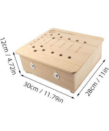 Beaupretty Moxibustion Box - Adjustable Wooden Foot Moxa Cone Burner for Home Pedicure Care - Buy Online on GoSupps.com