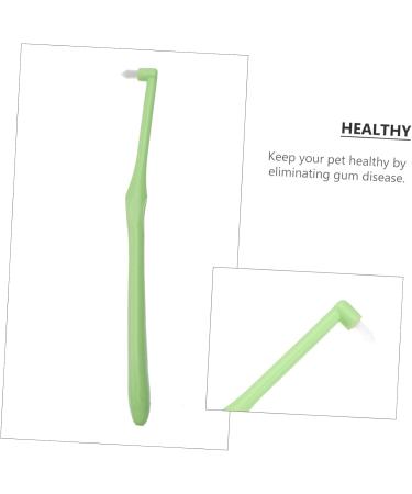 INOOMP 2 Pcs Pet Single Head Toothbrush Cat Toothbrush Cat Toothpaste Cleaning Kits Puppy Manual Fine Fiber 1 count (Pack of 1) Random Colorx2pcs - Buy Online on GoSupps.com