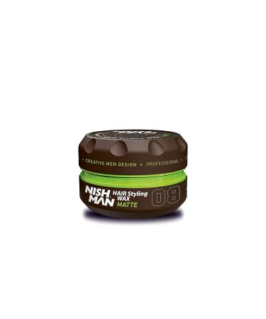 Nish Man Hair Styling Gel Hair Wax for Men MATTE FINISH 150 ml | Edge Control | Ultra High Strong Hold | Hair Clay Aqua Wax | Wax Stick Hair | Men's Hair Gel (08 Matte)