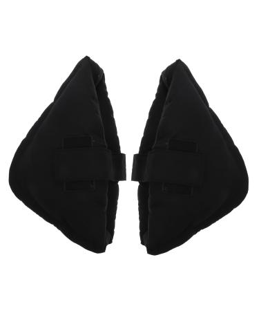 FRCOLOR 1 Pair Anti-Pressure Heel Pads High Heel Protectors Black Pillows Comfortable Pillow Hospital Heel Protector Black Heel Comfortable Feet Protector Ankle Support Foot