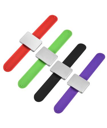 Magnetic Hair Clip Holder Bracelet - Stylish Hairpin Collector & Accessory in Red Black Green Purple - Buy Online on GoSupps.com