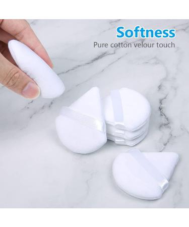 Ainiv 12 PCS Triangle Makeup Puff Set - Reusable Soft Powder Sponge for Wet/Dry Use - Ideal for Loose Powder, Foundation, and Blush - White #6 - Buy Online on GoSupps.com