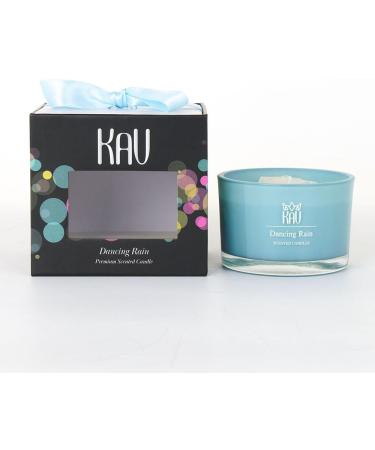 Buy KAV Dancing Rain Premium Scented Candle - 3 oz Soy Wax Aromatherapy with Embedded Stone | Perfect Home D cor Gift for Men & Women - Buy Online on GoSupps.com