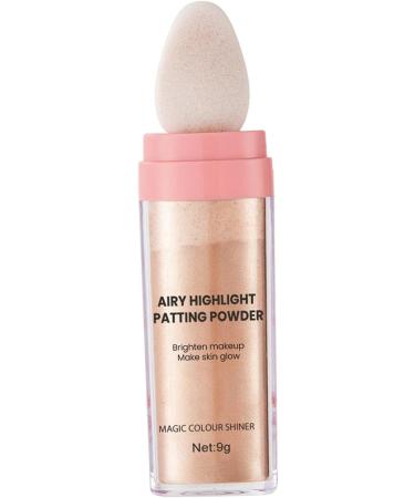 AMLESO Highlighter Powder Sparkle Eyes Glitter Patting Powder Shimmer and Shine Smooth Cosmetics Face Blusher Body Brightens for Makeup Aureate brown - Buy Online on GoSupps.com